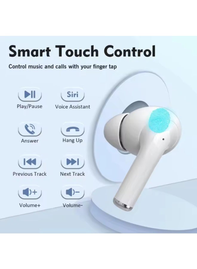 AFRIDIAN Wireless Bluetooth Earbuds Pro 5  with LED Display, Active Noise Cancellation, Touch Control, HD Stereo Sound, Fast Charging Case, In-Ear Headphones - Image 5